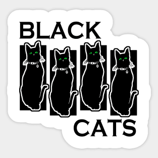 Black Cats Sticker